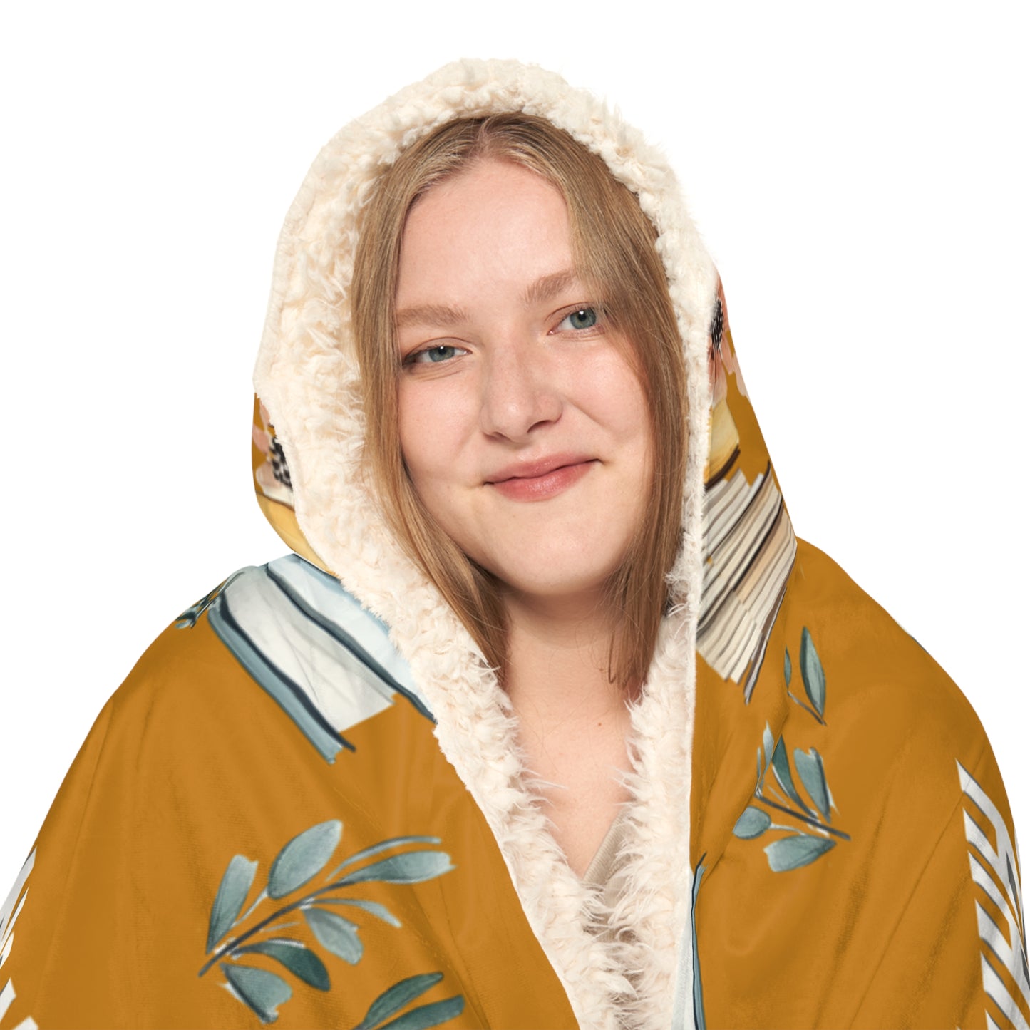 Hooded Blanket, Imaginary People Blanket, Funny Reader Gift, Cozy Bookish Hoodie, Introvert Reading Throw Blanket