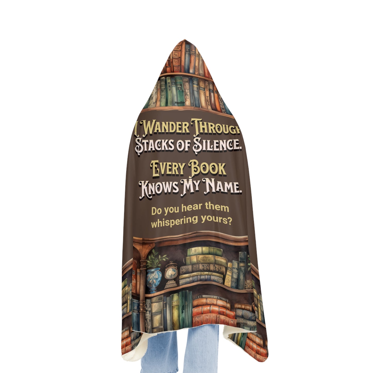 Cozy Literary Snuggle Blanket, Book Lover Gift, Reading Blanket, Library Decor, Unique Blanket for Bookworms, Great for Home