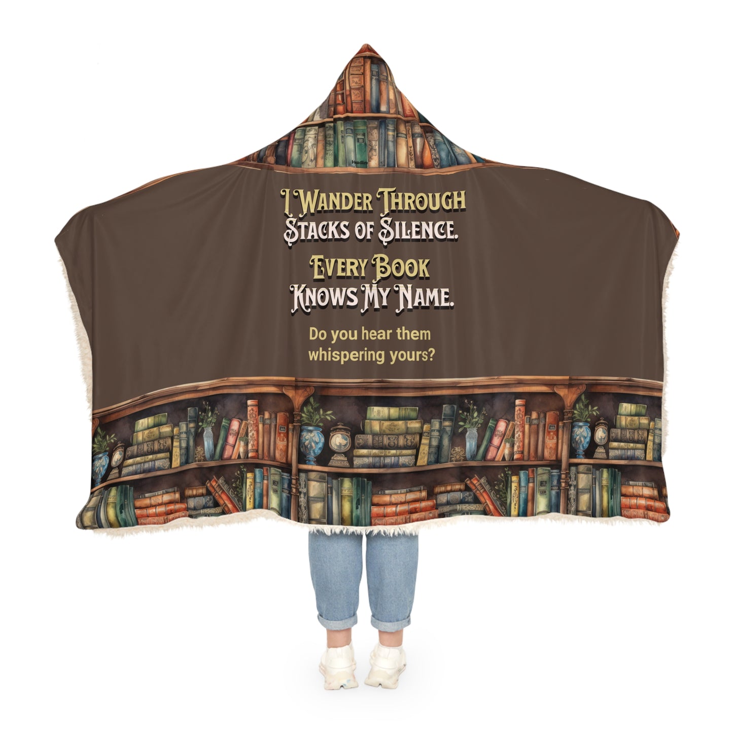 Cozy Literary Snuggle Blanket, Book Lover Gift, Reading Blanket, Library Decor, Unique Blanket for Bookworms, Great for Home