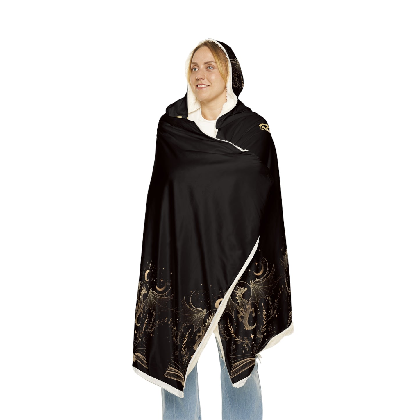 Hooded Blanket, Cozy Reading Blanket, Snuggle Blanket Gift, Book Lover Throw, Funny Bookish Hoodie